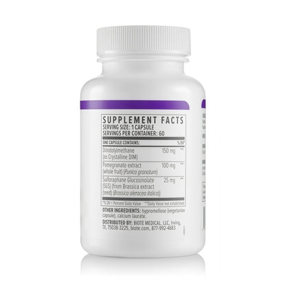 Biote Nutraceuticals  DIM SGS + Hormone + Detox 60 Capsules